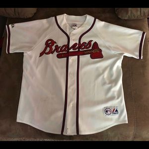 Authentic Andruw Jones(25) Atlanta Braves jersey.